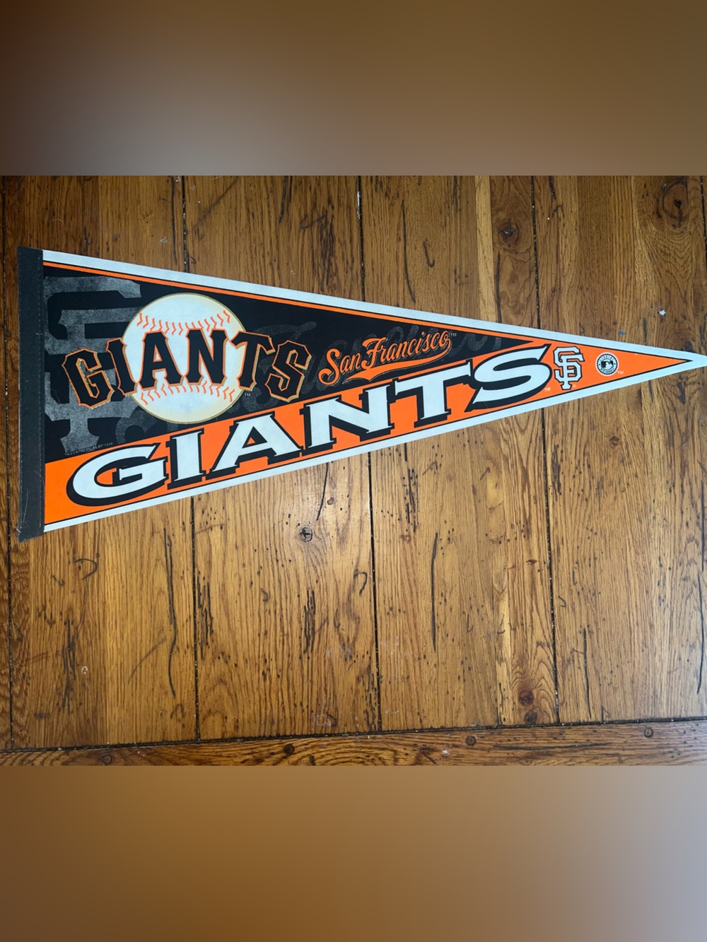 San Francisco Giants Orange & Black Pennant 12” x 30”